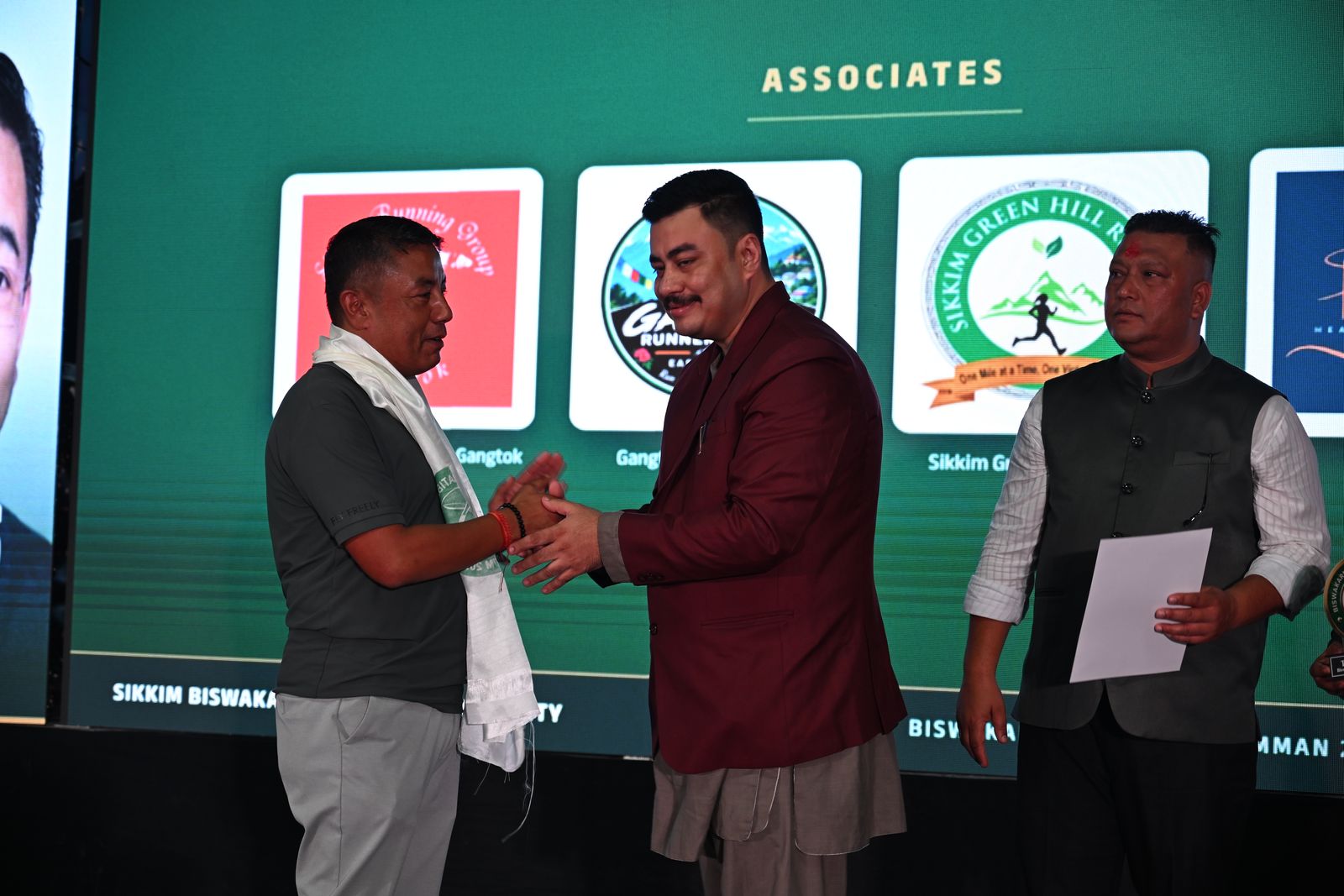 The Chief Guest felicitated on stage