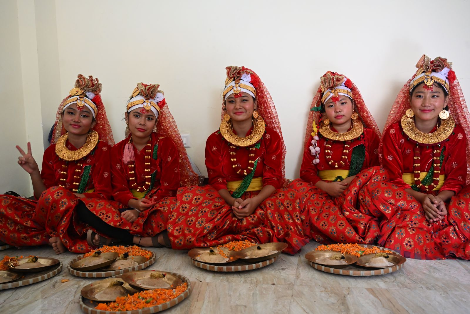 Dancers before the performance