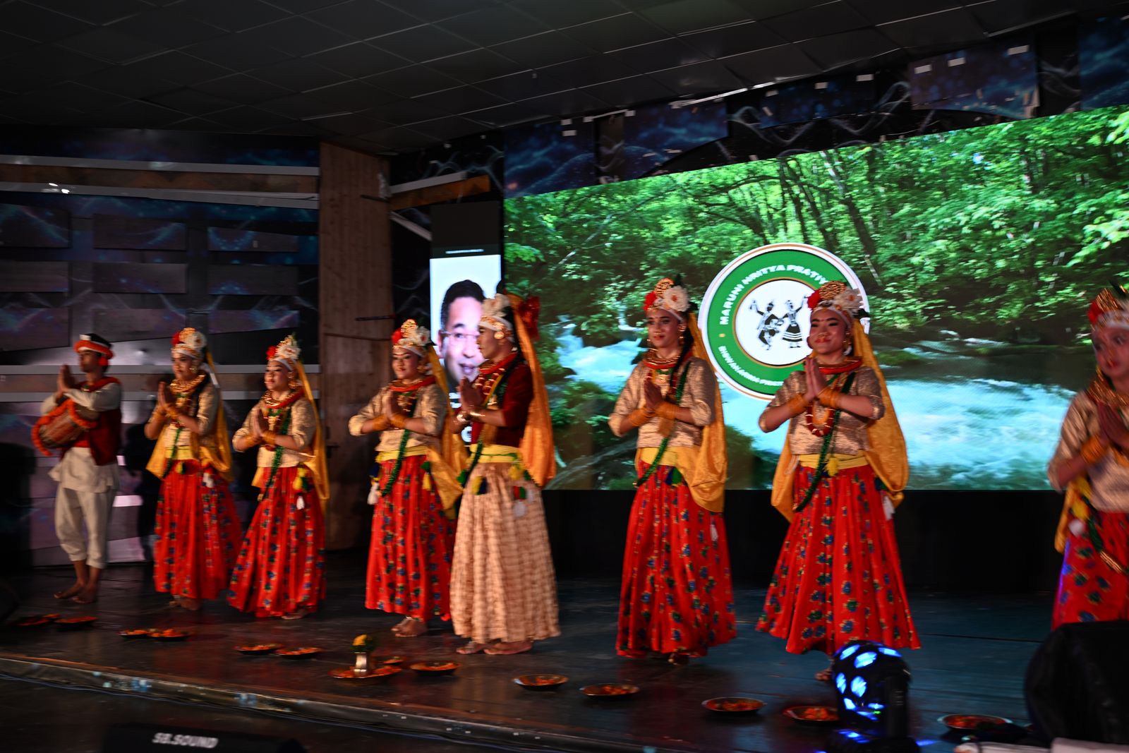 A group on stage