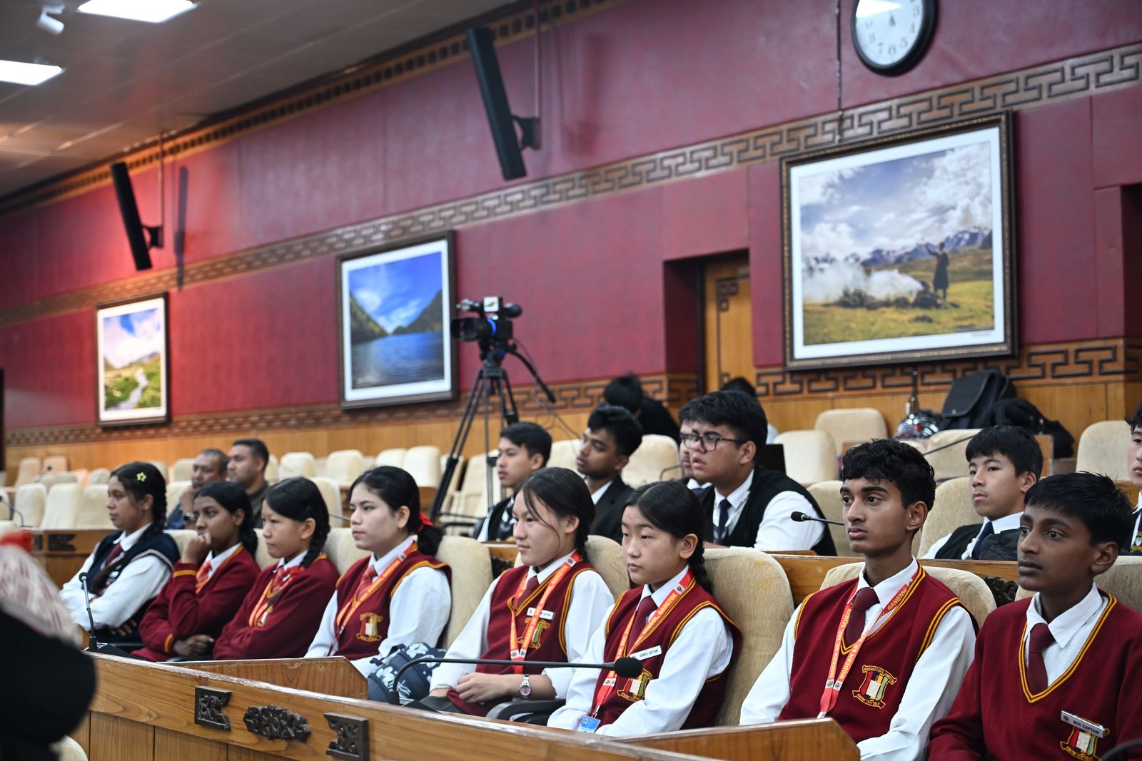 Members in the chamber