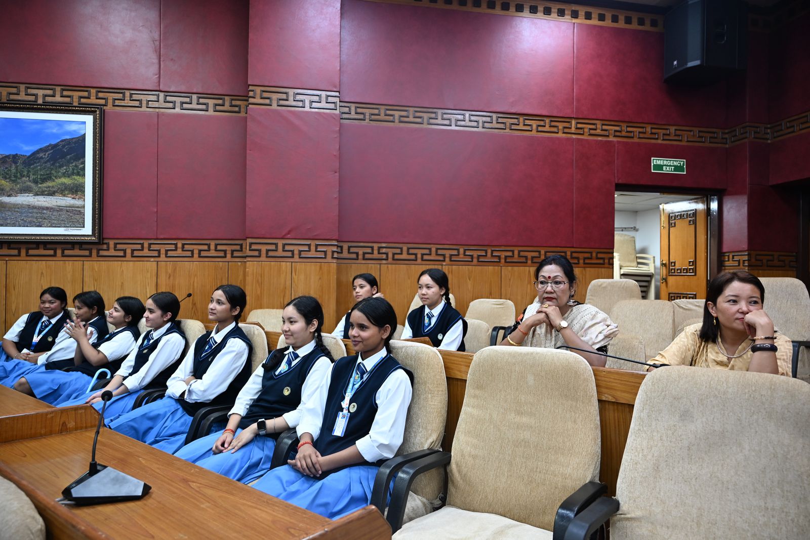Members in the chamber