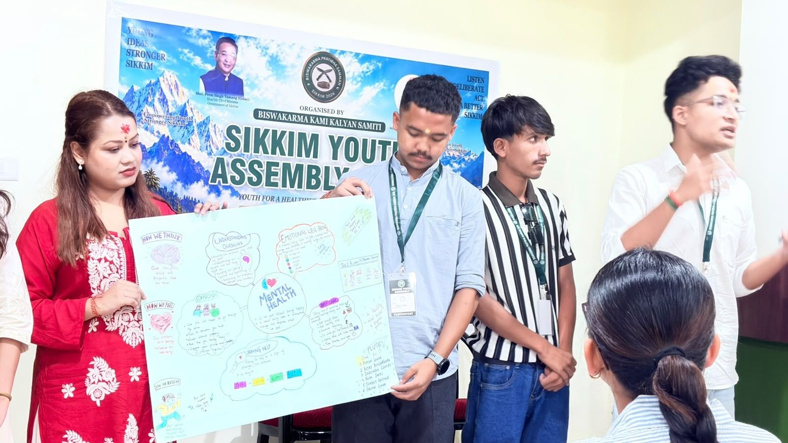Participants on stage